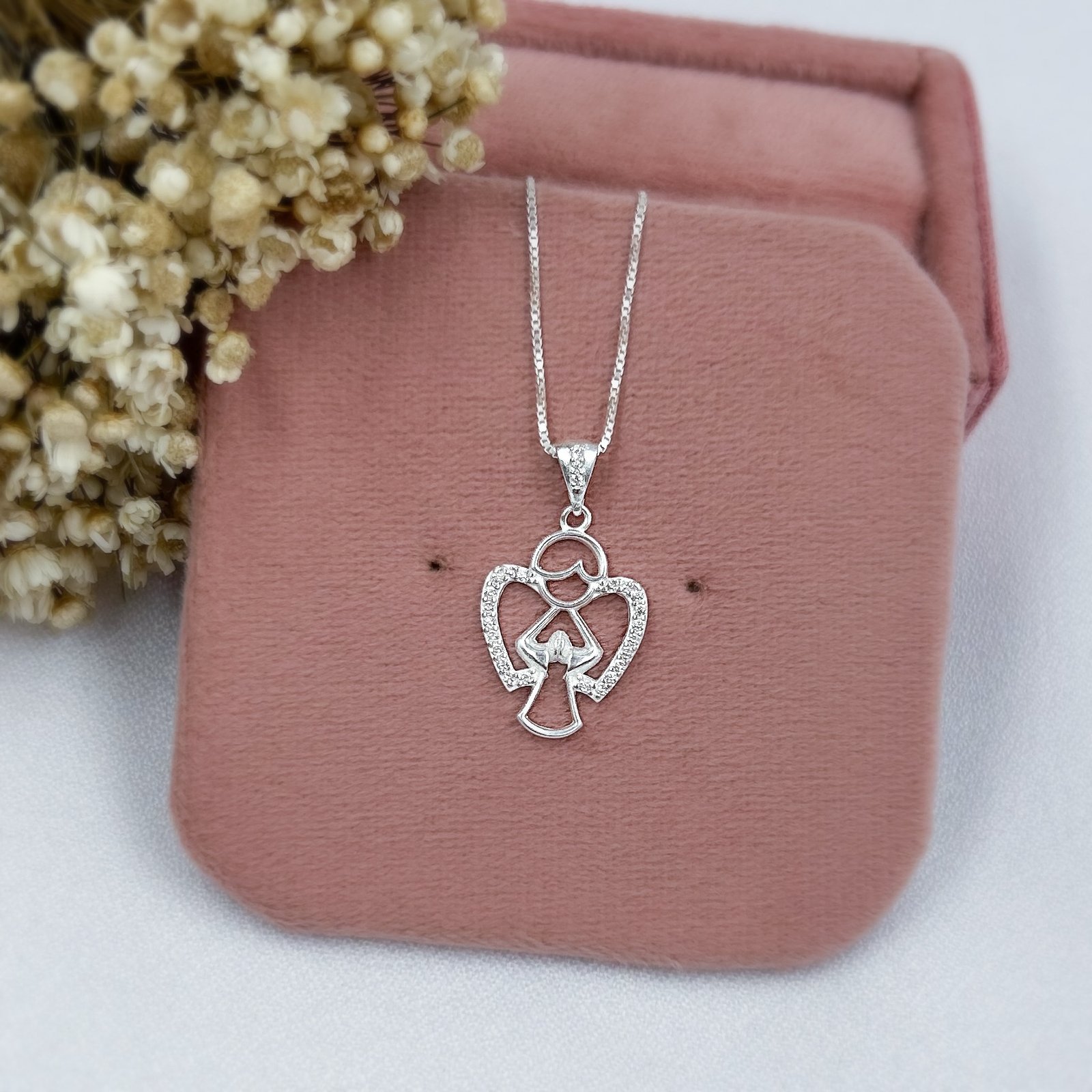 0065837 - PINGENTE PRATA ANJINHO ASA ZIRCONIAS